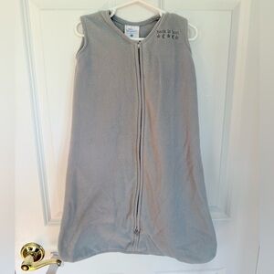 Halo Gray Sleep Sack Pajamas - Micro-Fleece - Size S (0-6m)